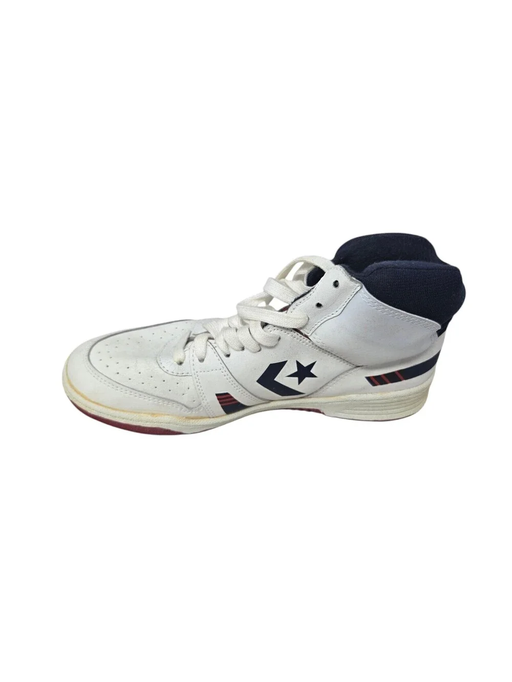 Vtg Converse Fast Break Early NBA Basketball Shoe Kids 5.5 1980s With Box USA
